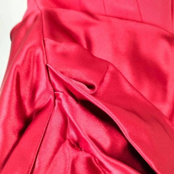 HOUSE OF CB PERSEPHONE RED CORSET MAXI DRESS SIZE M REGULAR CUP RETAILS - Picture 4 of 4